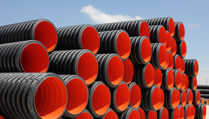 Hdpe cheap corrugated pipe